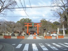 京都国际学院校园周边的平野神社