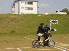交通安全教室 自行车实习