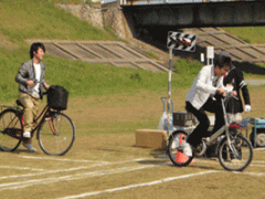 交通安全教室 自行车实习