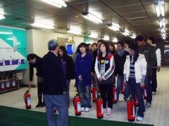 东京平田日本语学校防灾演习 