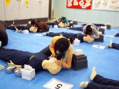 东京平田日本语学校防灾演习 