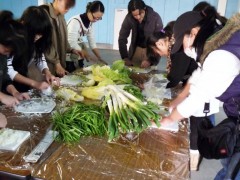 东京平田日本语学校包饺子