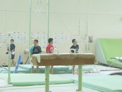 洛南高等学校体育室运动器材