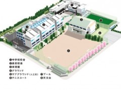 工学院大学附属高等学校整体平面图