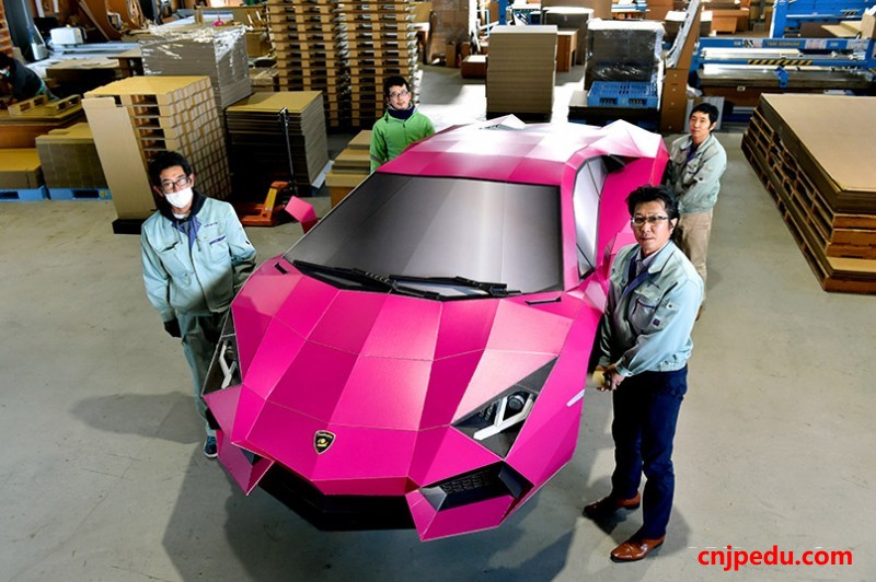 梦想兰博基尼 纸箱模型以假乱真