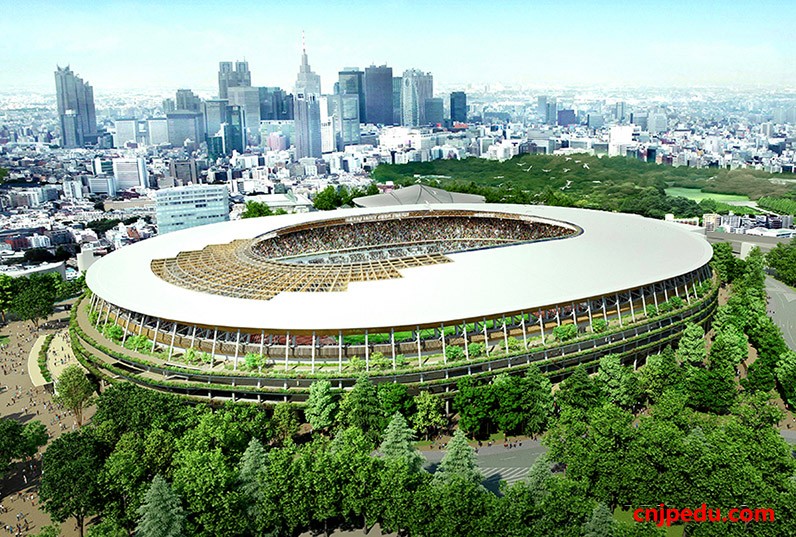 东京奥运会场定设计方案 绿色理念方案胜出