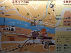 云雀丘学园高等学校周边宝塚市中心交通图