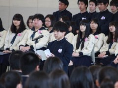 池田中学校・高等学校毕业仪式学生代表发言