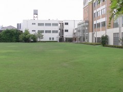  好文学园女子高等学校校园风景之天然草坪