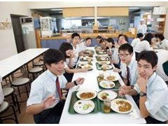 朝日塾高等学校 学生宿舍（食堂）